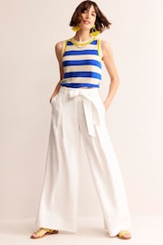 Boden Blue Maggie Linen Tank - Image 3 of 5