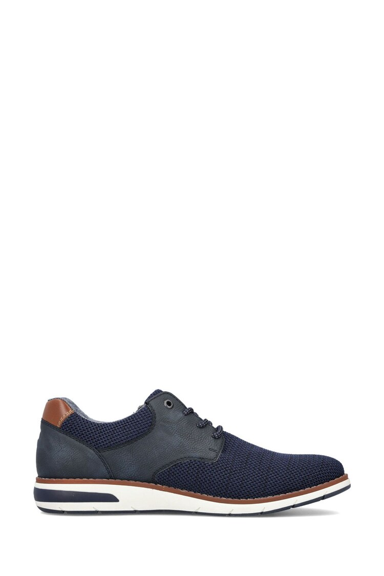 Rieker Mens Blue Zipper Trainers - Image 2 of 11