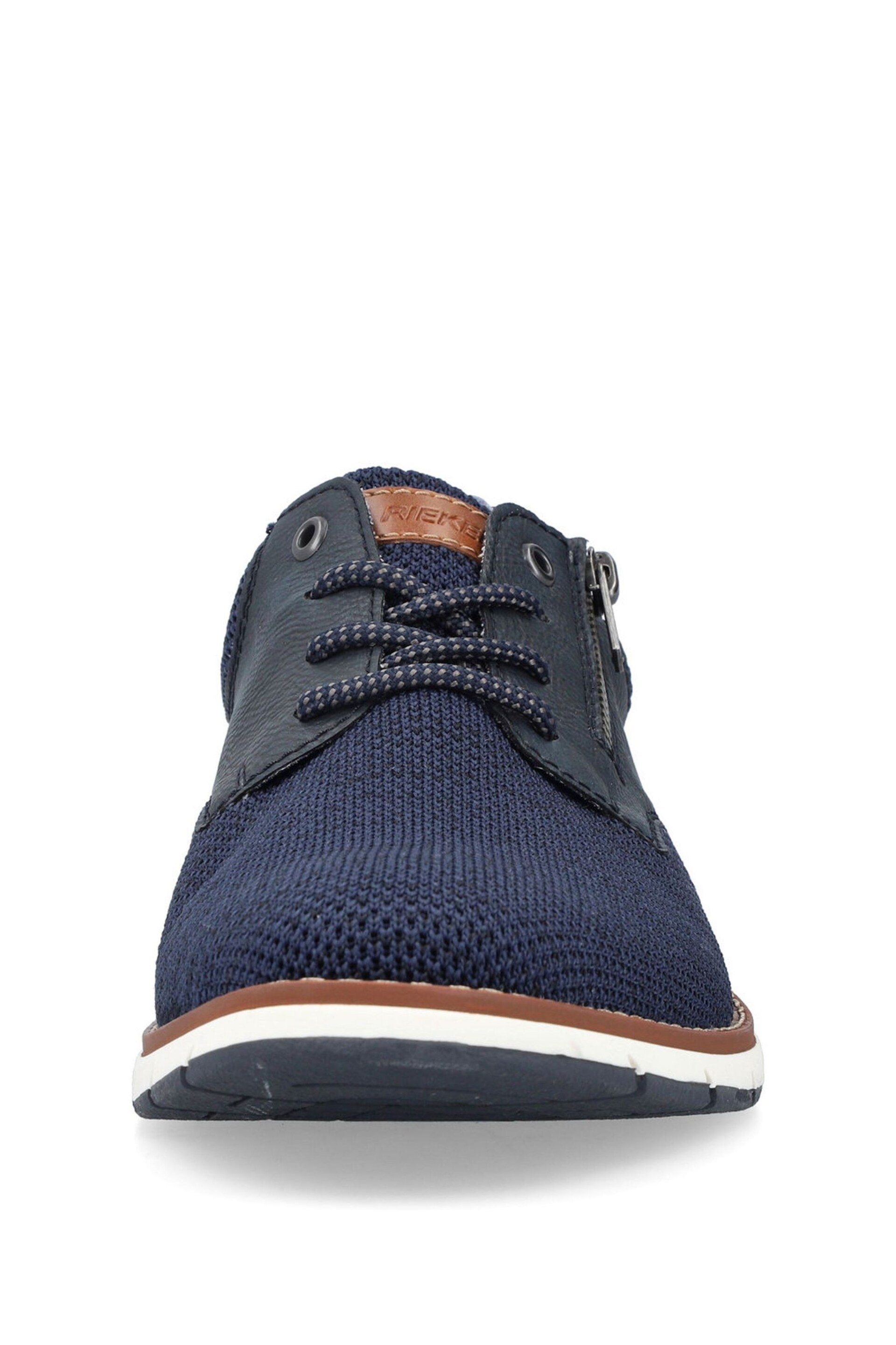 Rieker Mens Blue Zipper Shoes - Image 5 of 11