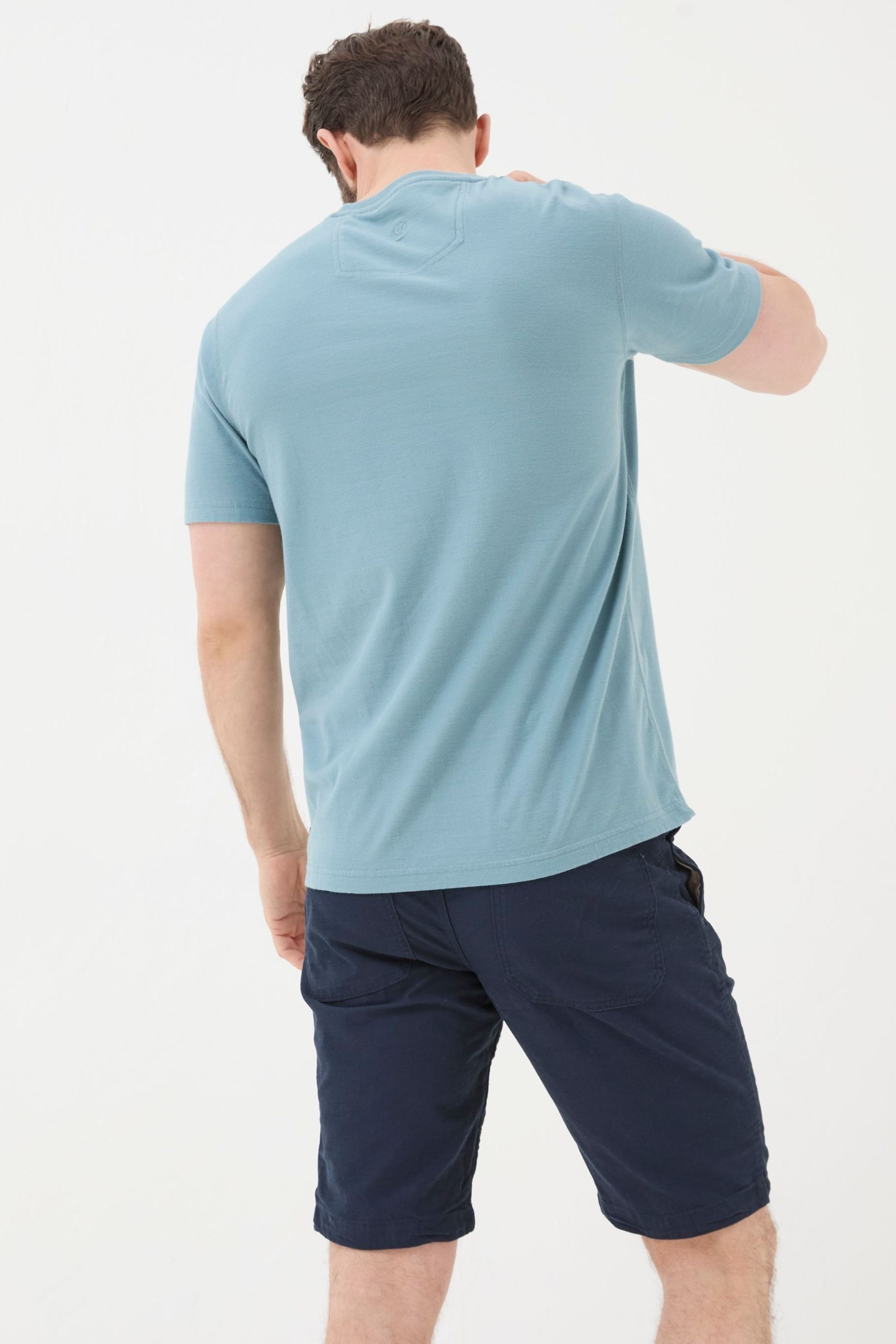 FatFace Blue Chest Stripe T-Shirt - Image 2 of 5