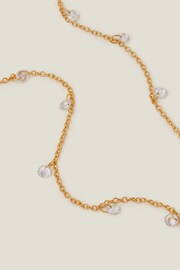 Accessorize 14ct Gold Plated Sparkle Station Necklace - Image 1 of 3
