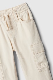 Gap Cream Pull On Cargo Trousers (Newborn-5yrs) - Image 3 of 3