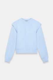 Mint Velvet Blue Cotton Sweatshirt - Image 3 of 4