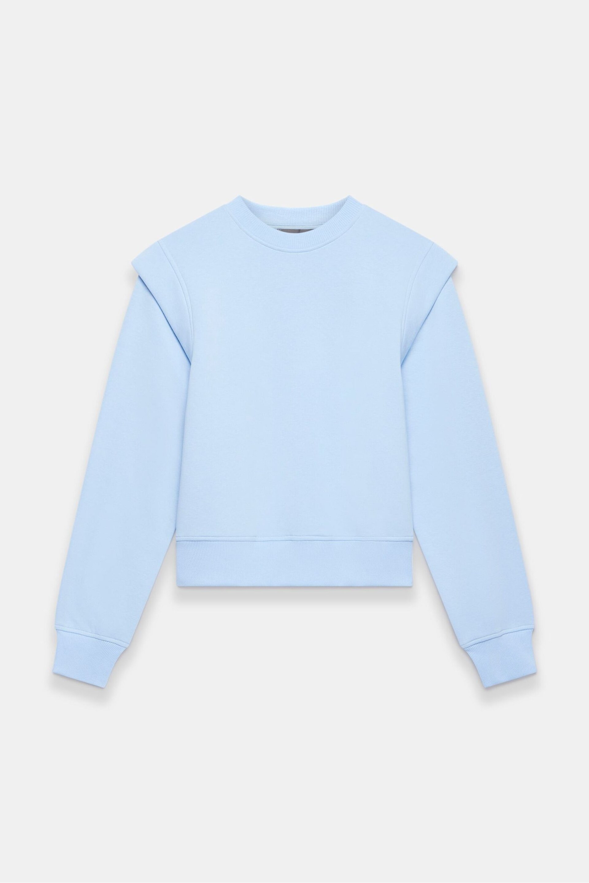 Mint Velvet Blue Cotton Sweatshirt - Image 3 of 4