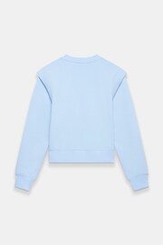 Mint Velvet Blue Cotton Sweatshirt - Image 4 of 4