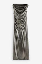 Metallic Sleeveless Maxi Cowl Neck Dress - Image 5 of 6