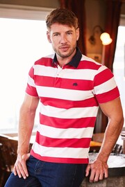 Raging Bull Red Short Sleeve Hooped Rugby Shirt - Image 2 of 8