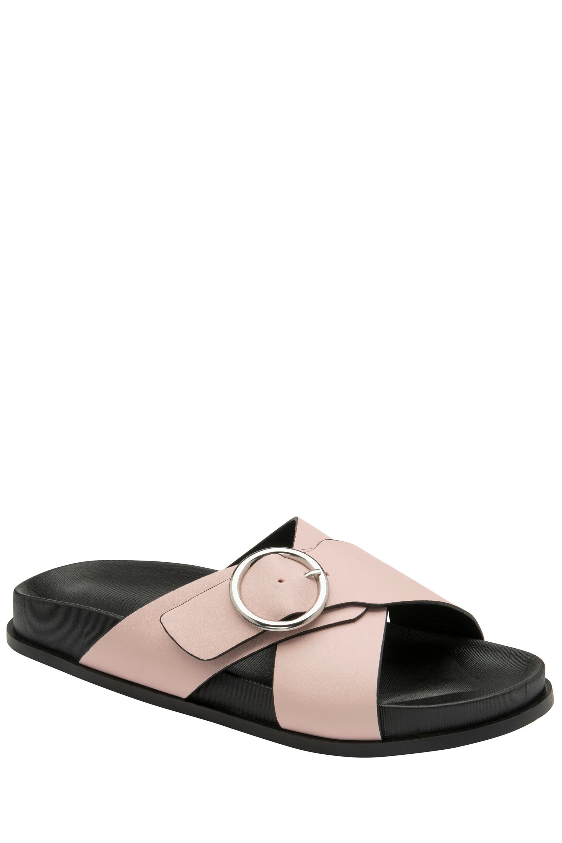 Dunlop Pink Open-Toe Mule Sandals - Image 1 of 4