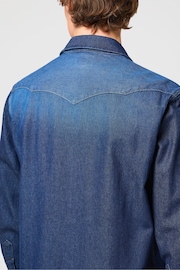 Wrangler Western Denim Long Sleeved Shirt - Image 4 of 6