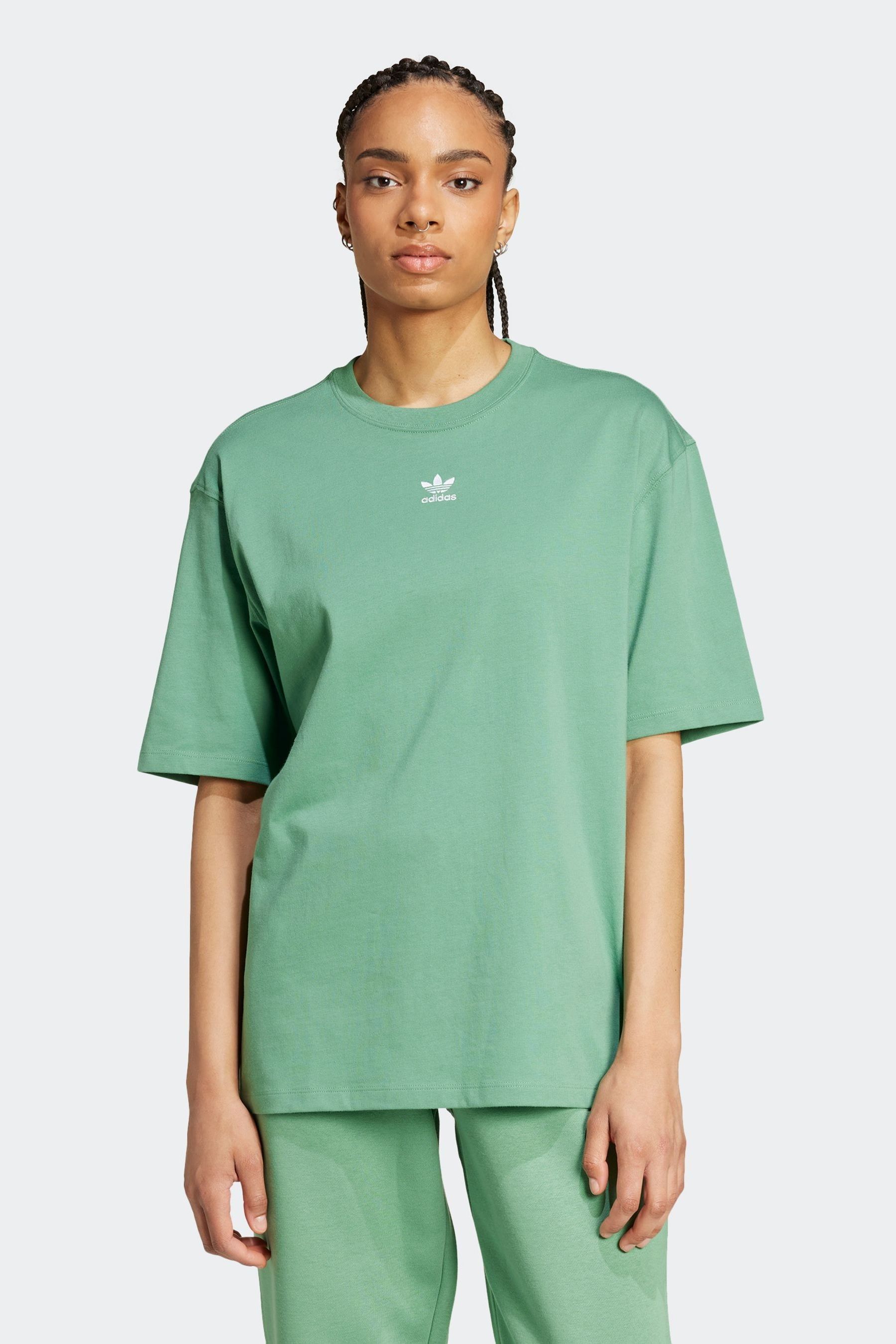 Buy adidas Originals Green Boyfriend 100 Cotton Essential T Shirt from Next Singapore