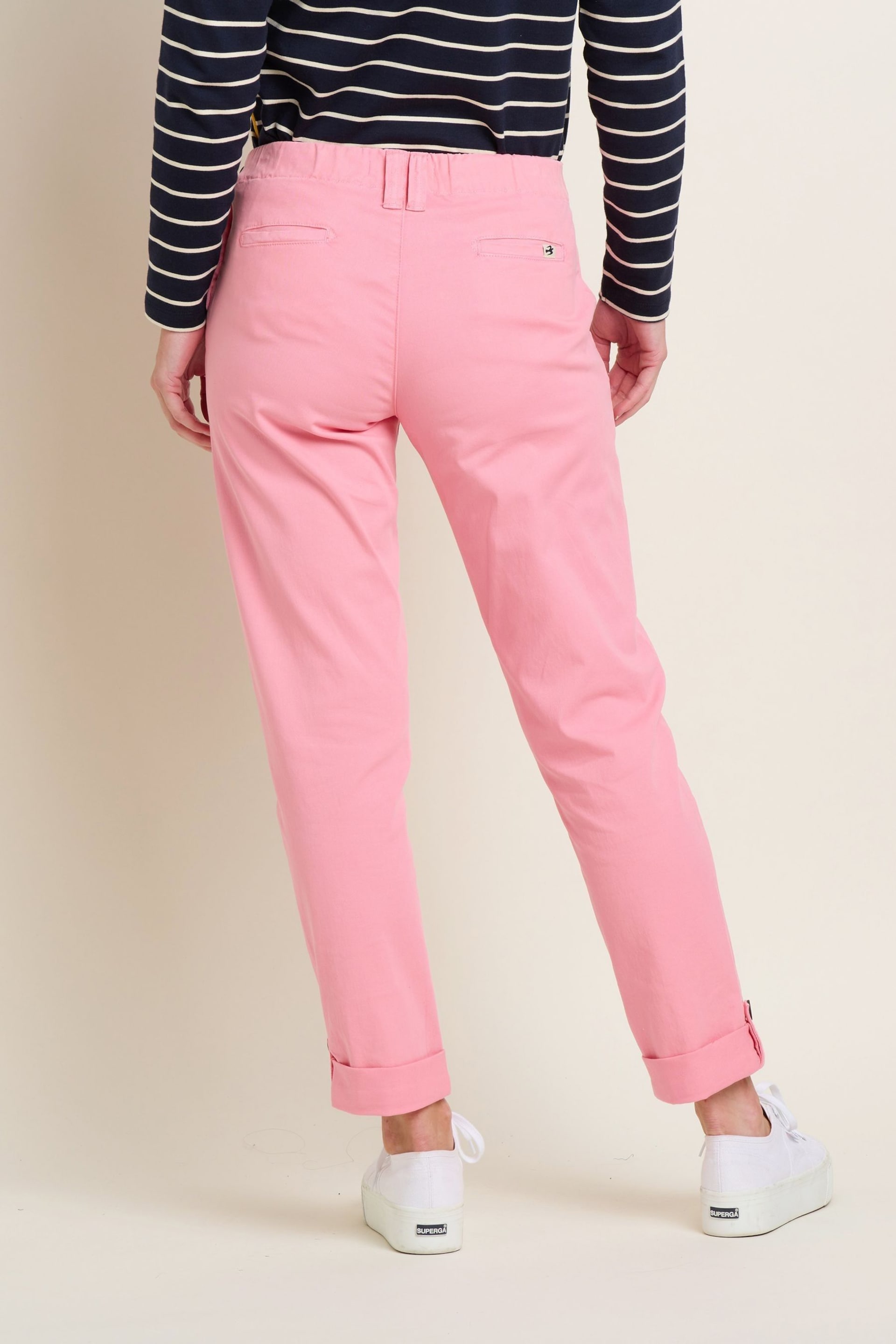 Brakeburn Pink Button Side Trousers - Image 2 of 4