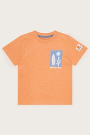 Monsoon Orange Surf Print T-Shirt - Image 1 of 3