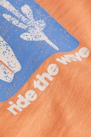 Monsoon Orange Surf Print T-Shirt - Image 3 of 3