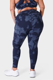 Sweaty Betty Blue Fade Print Full Length Power Workout Leggings - Image 2 of 8