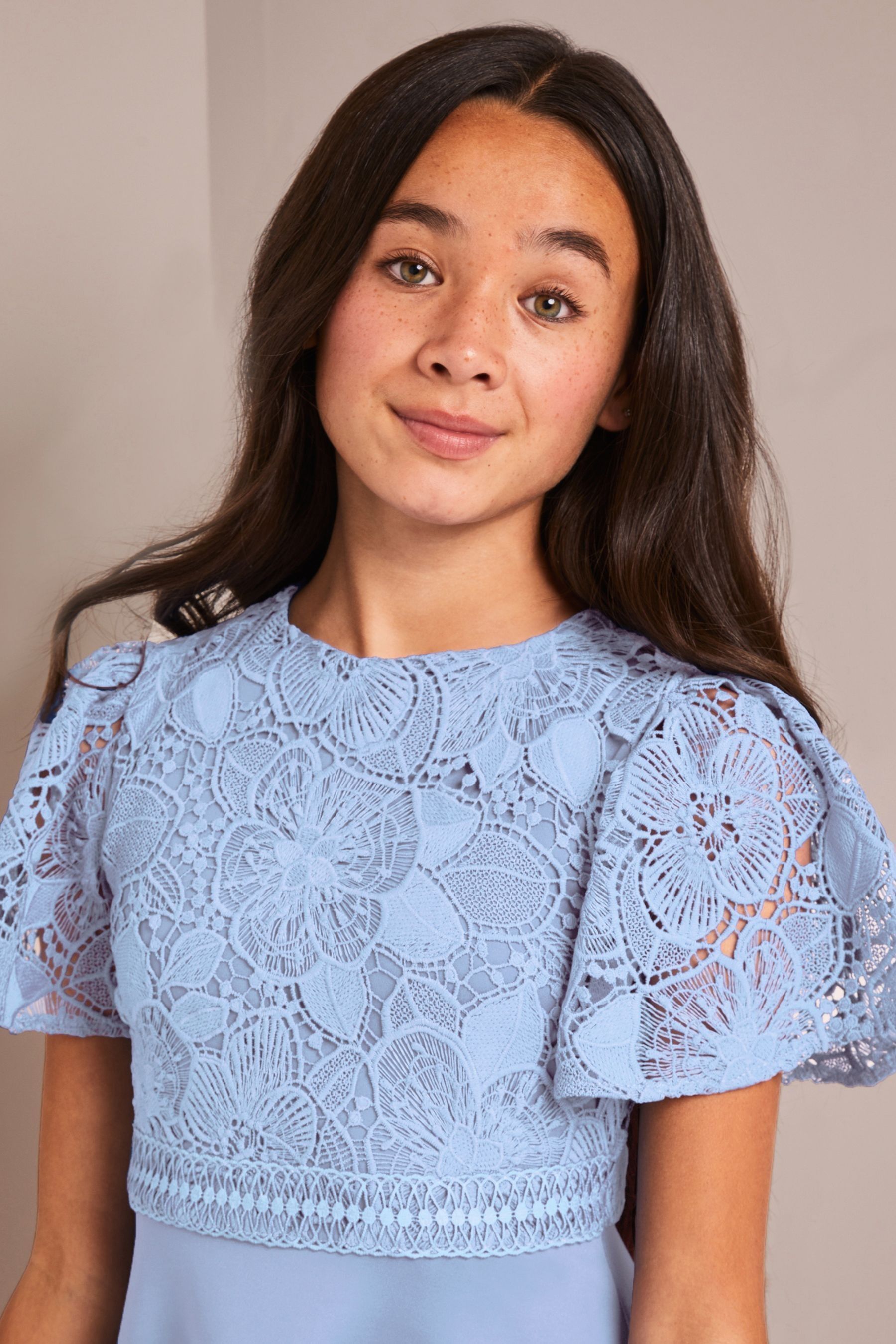Lipsy pale blue lace dress shop