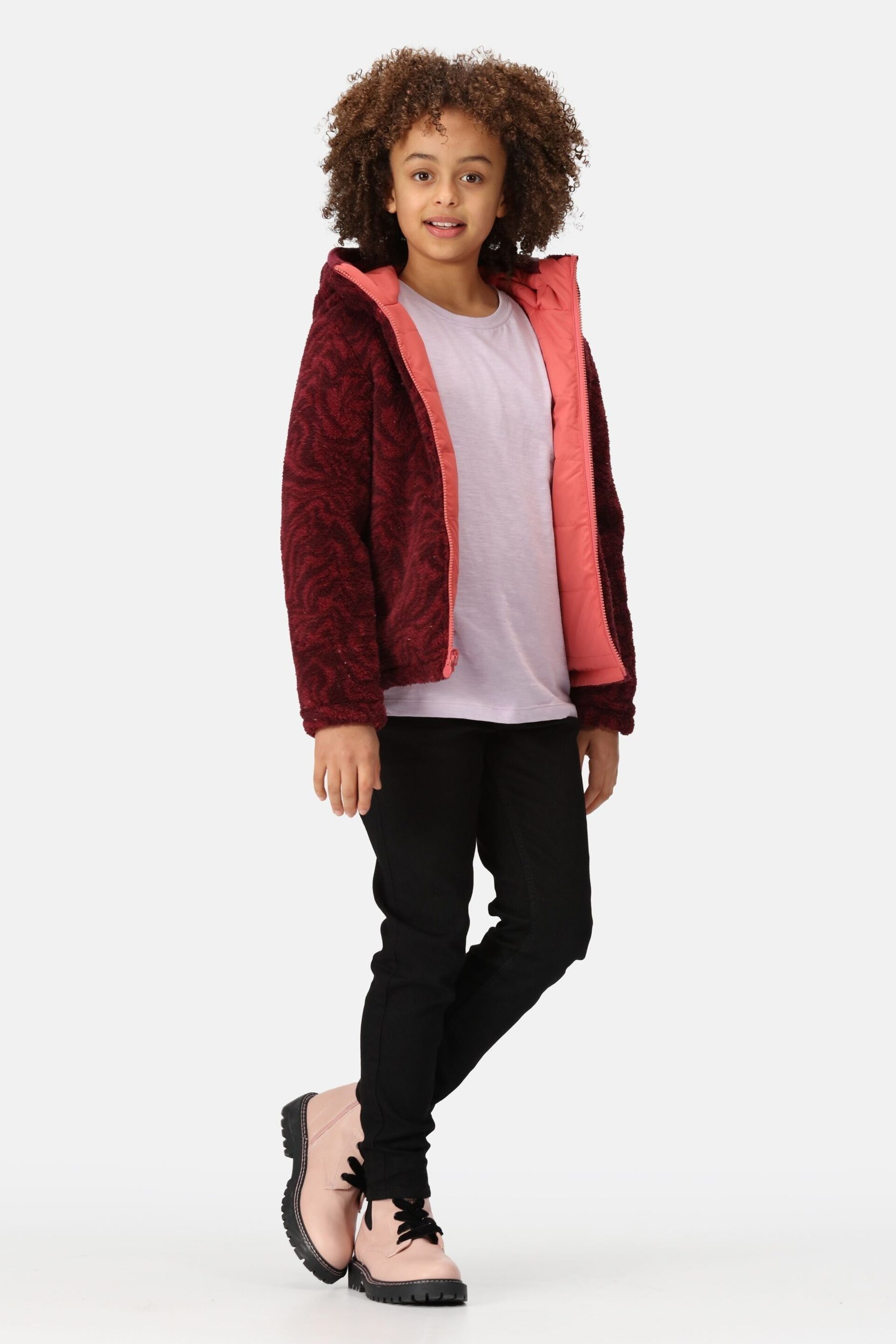 Regatta Red Girls Kyrell Reversible Jacket - Image 5 of 10