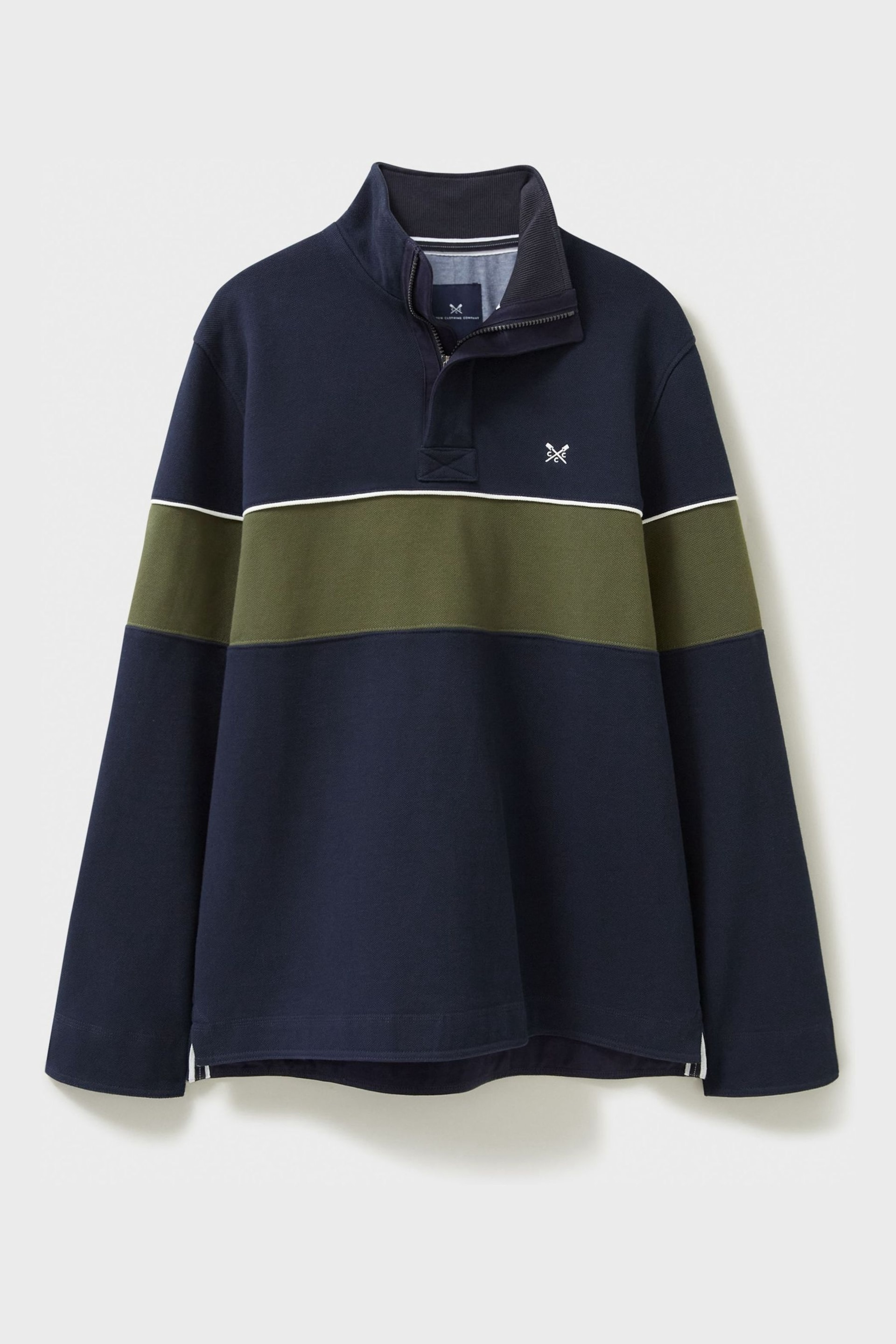 Crew Clothing Lightweight Chest Stripe Padstow Sweatshirt - Image 4 of 4