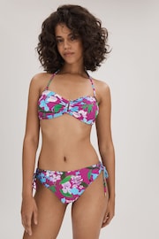 Florere Printed Ruched Bikini Bottoms - Image 1 of 5