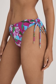 Florere Printed Ruched Bikini Bottoms - Image 3 of 5