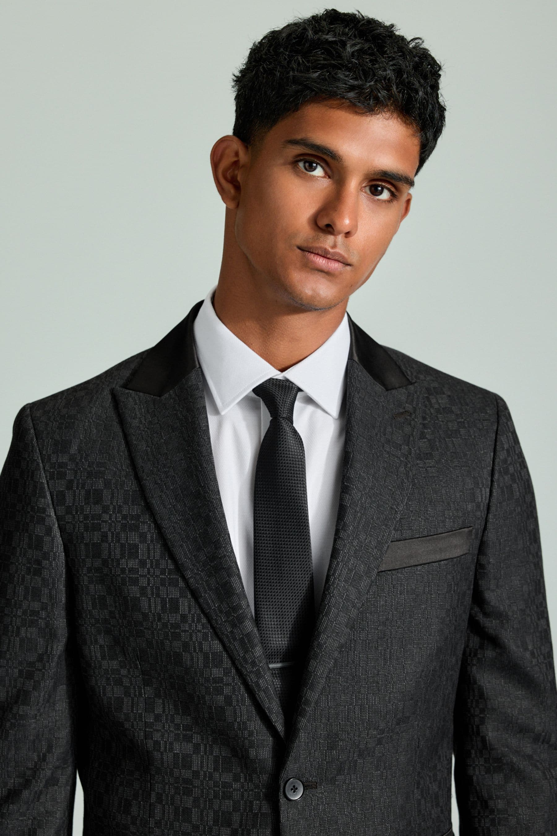 Buy Regular Fit Textured Tuxedo Suit Jacket Next Ukraine