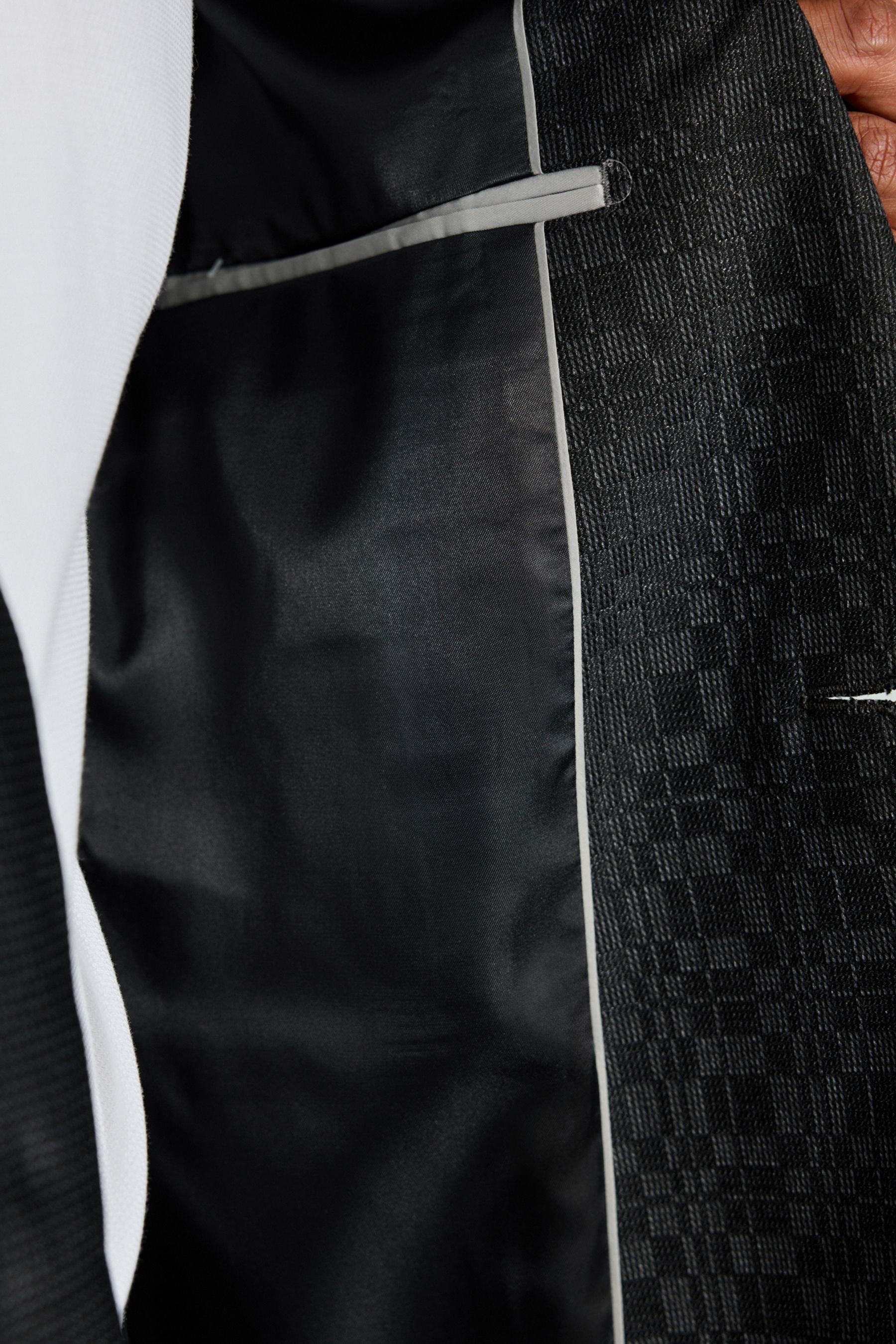 Buy Regular Fit Textured Tuxedo Suit Jacket Next Ukraine