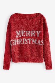 Red Tinsel Knitted Christmas Jumper - Image 5 of 8