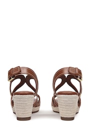 Radley London Florence Close Wishbone Midi Brown Wedges - Image 3 of 4