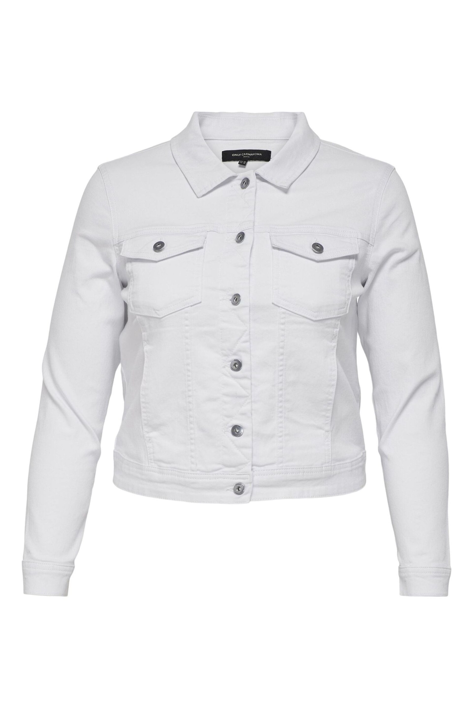 ONLY Curve White Denim Jacket - Image 5 of 6