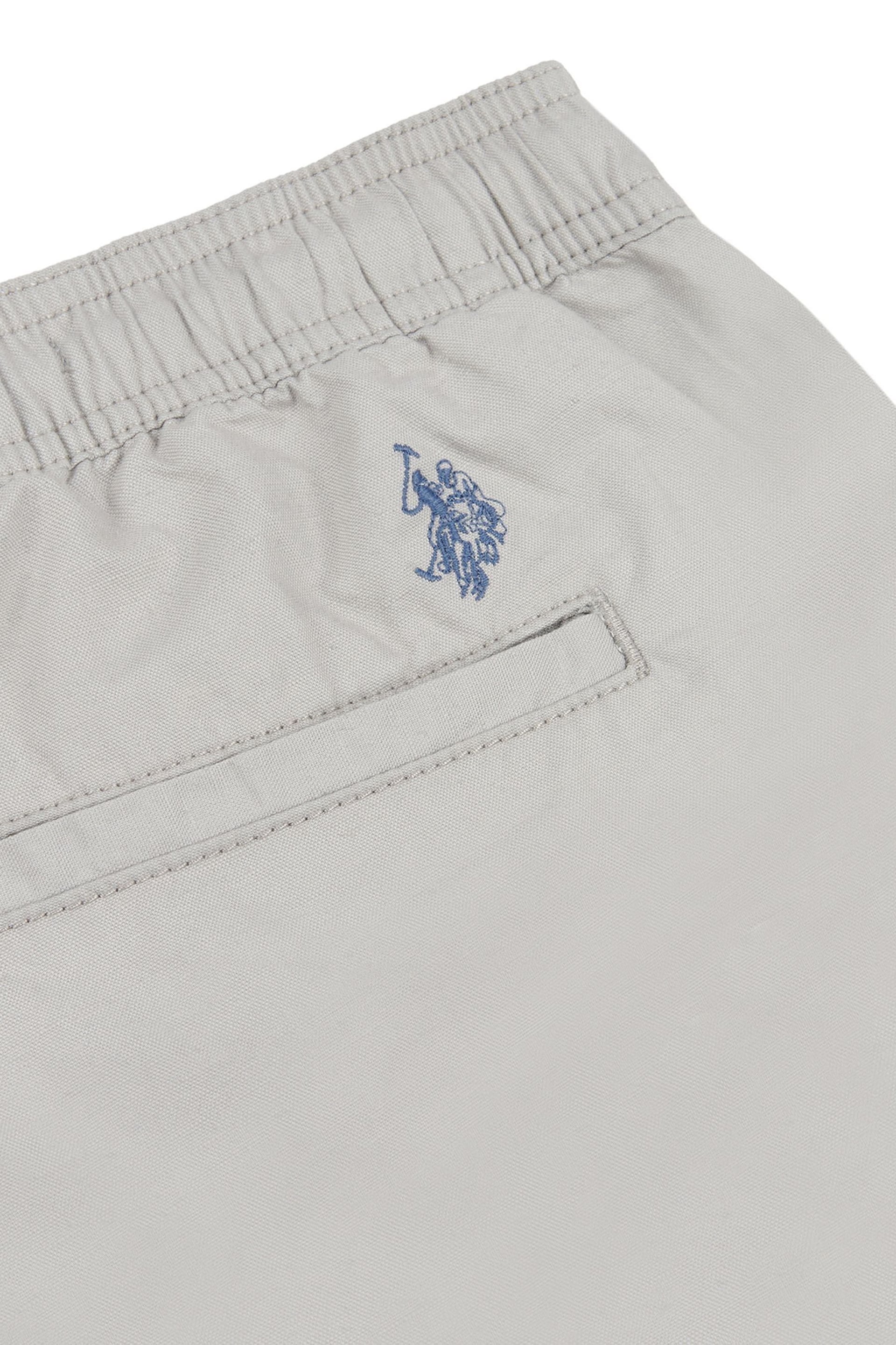 U.S. Polo Assn. Mens Grey Linen Blend Deck Shorts - Image 6 of 6