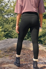 Black Elements Fleece Lined Leggings - Image 3 of 8