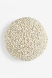 Ivory Cosy Texture Round Cushion - Image 3 of 4