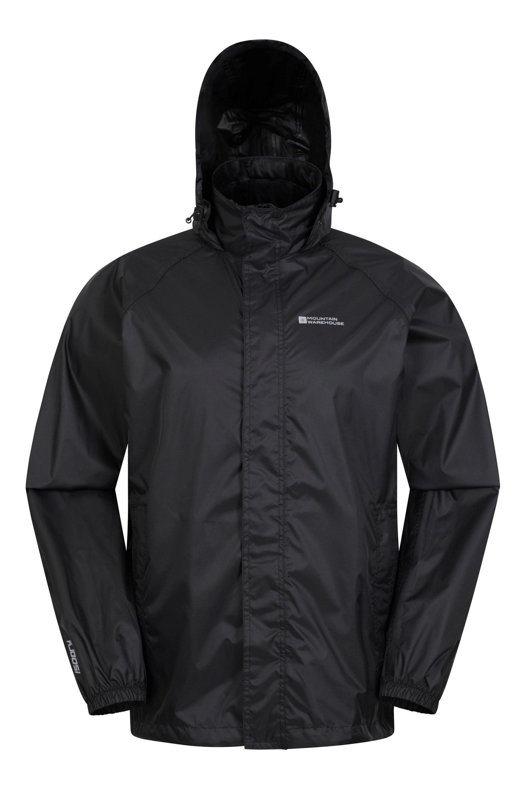 Mens waterproof jacket with foldaway hood shop