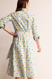 Boden Cream Amy Cotton Midi Shirt Dress - Image 3 of 6