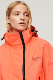 Superdry Pink Hooded Embroidered SD Windbreaker Jacket - Image 4 of 4