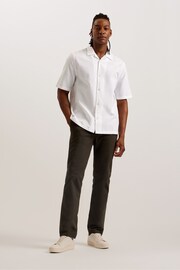 Ted Baker White Textured Geo Oise Shirt - Image 4 of 6