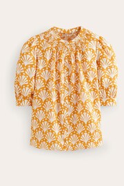 Boden Yellow Ada Linen Top - Image 5 of 5