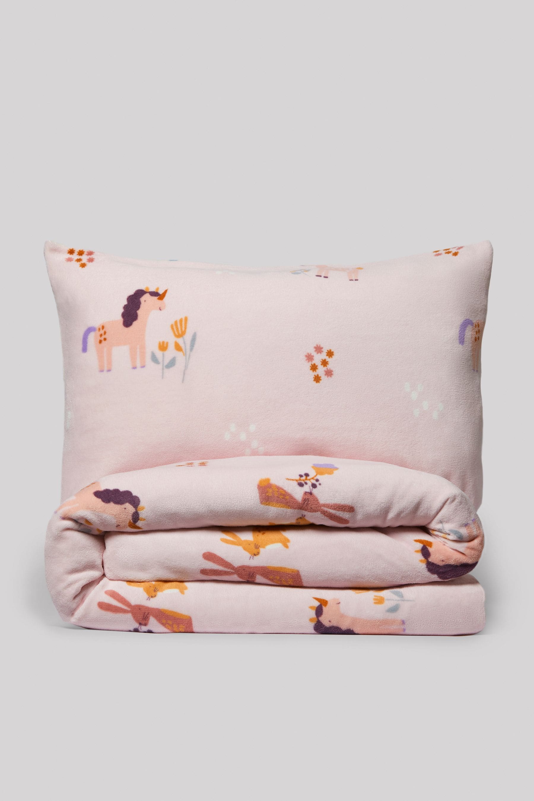 Buy Fleece Unicorn Duvet Cover and Pillowcase Set from the Next UK online shop