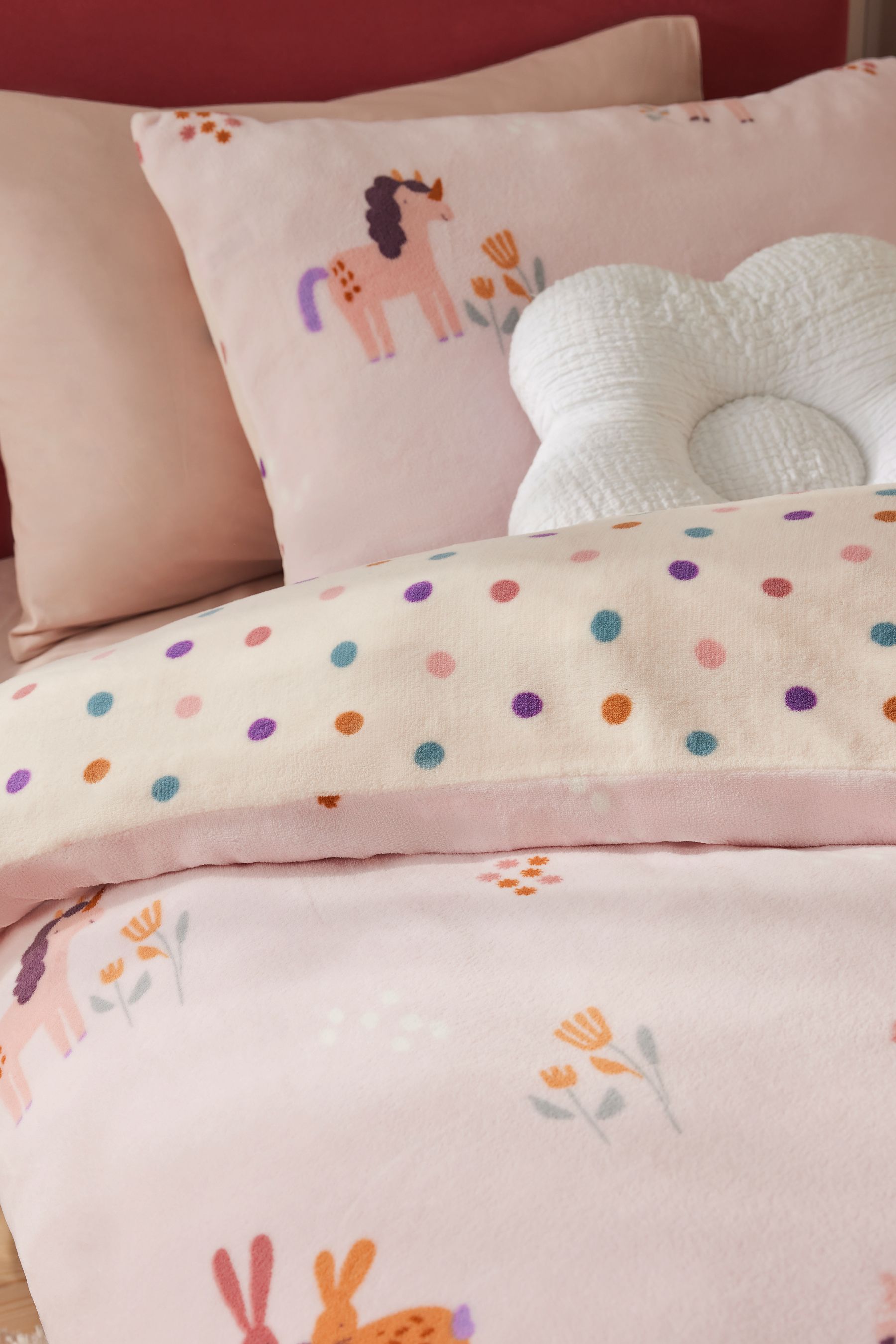 Buy Fleece Unicorn Duvet Cover and Pillowcase Set from Next Canada