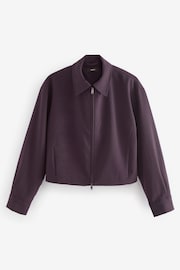 Burgundy Double Zip Tailored Jacket - Image 6 of 9