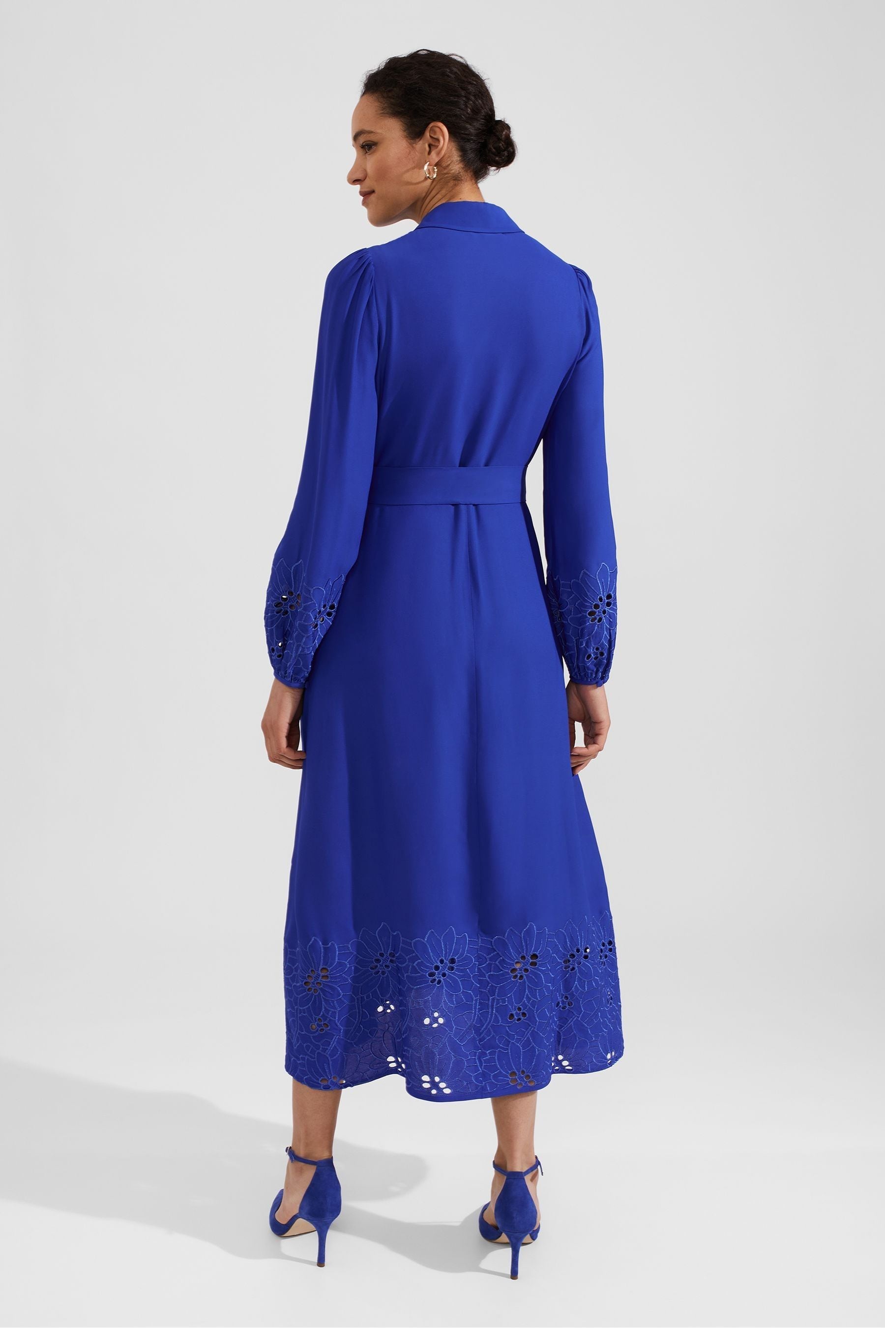 Buy Hobbs Blue Ada Embroidered Dress from the Next UK online shop
