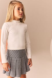 Monochrome Check Pleated Skort (3-16yrs) - Image 4 of 4