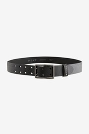 Black Premium Casual Burnished Belt - Image 4 of 6