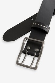 Black Premium Casual Burnished Belt - Image 6 of 6