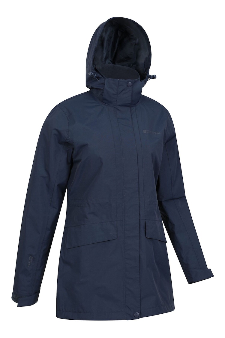 Mountain Warehouse Blue Womens Glacial Extreme Long Waterproof Coat - Image 2 of 6