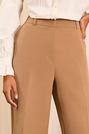 Love & Roses Camel Tall High Waist Wide Leg Tailored Trousers - Image 2 of 4