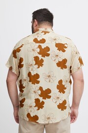 Blend Brown Floral Resort Short Sleeve Shirt - Image 2 of 5