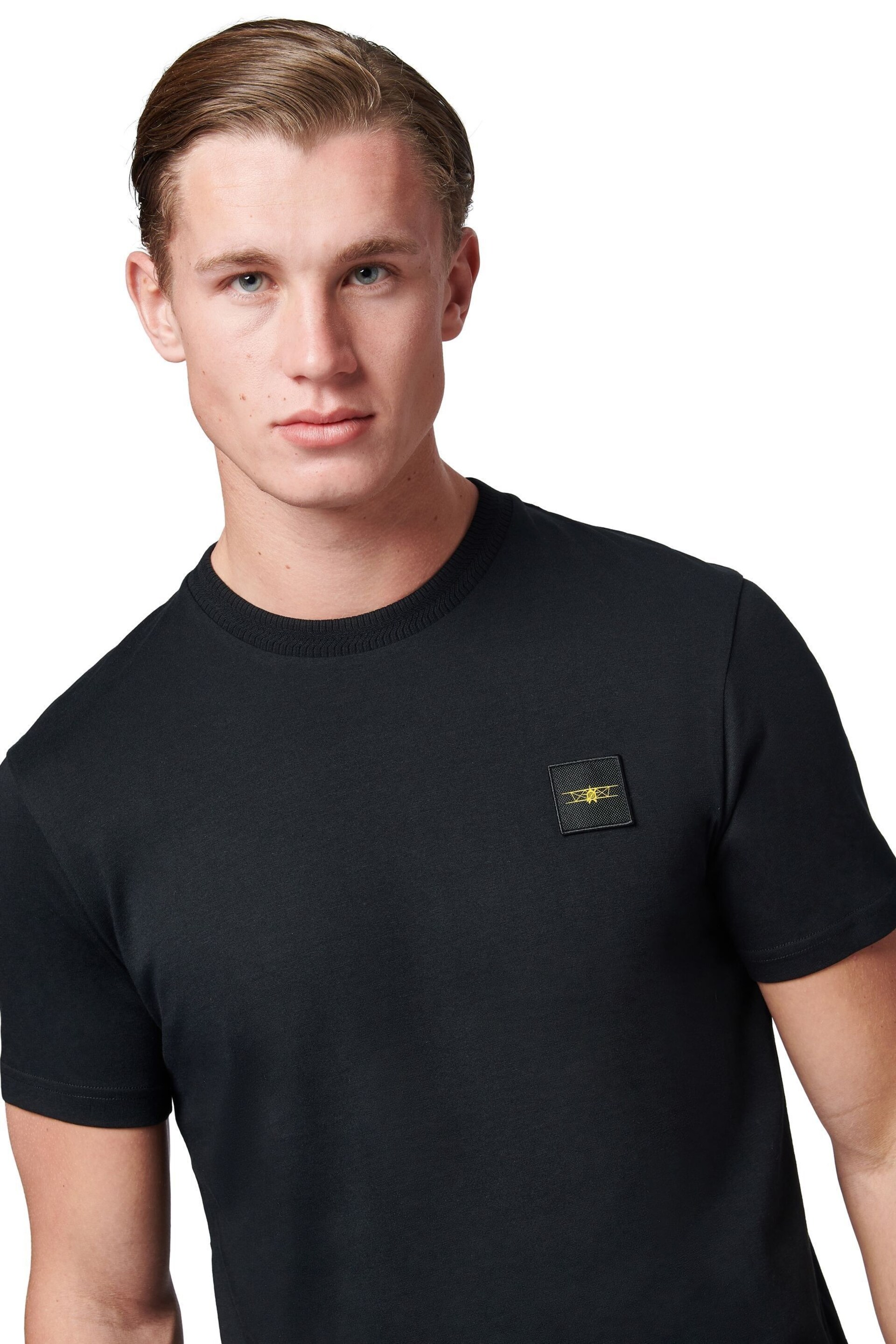 Flyers Classic Fit Mens Textured Collar T-Shirt - Image 3 of 8