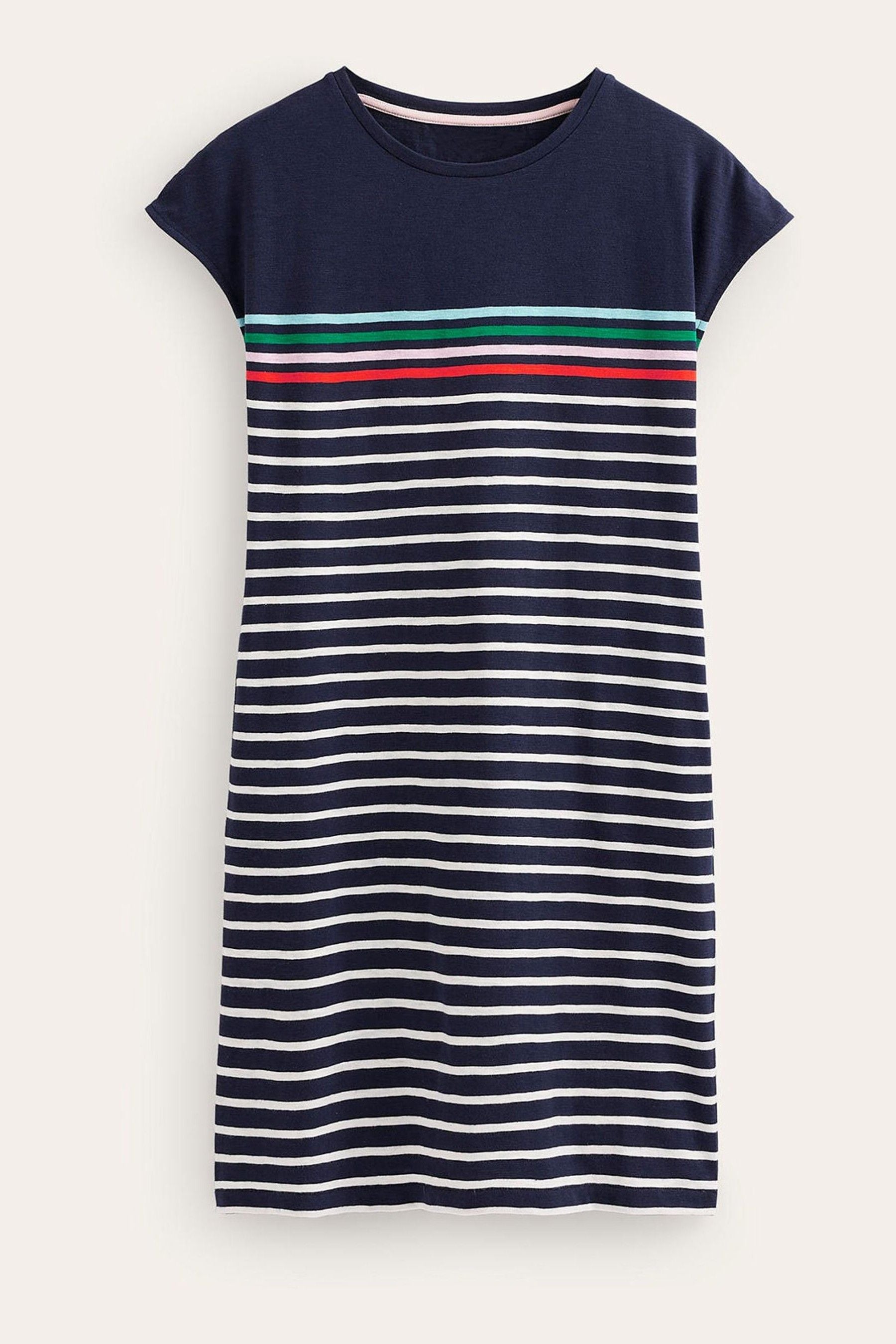 Buy Boden Blue 100 Cotton Stripe Leah Jersey T Shirt Dress from Next Luxembourg