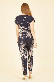 Yumi Blue Butterfly Print Jumpsuit - Image 2 of 5
