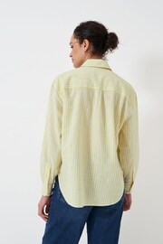 Crew Clothing Company Yellow Plain Linen Relaxed Shirt - Image 2 of 4